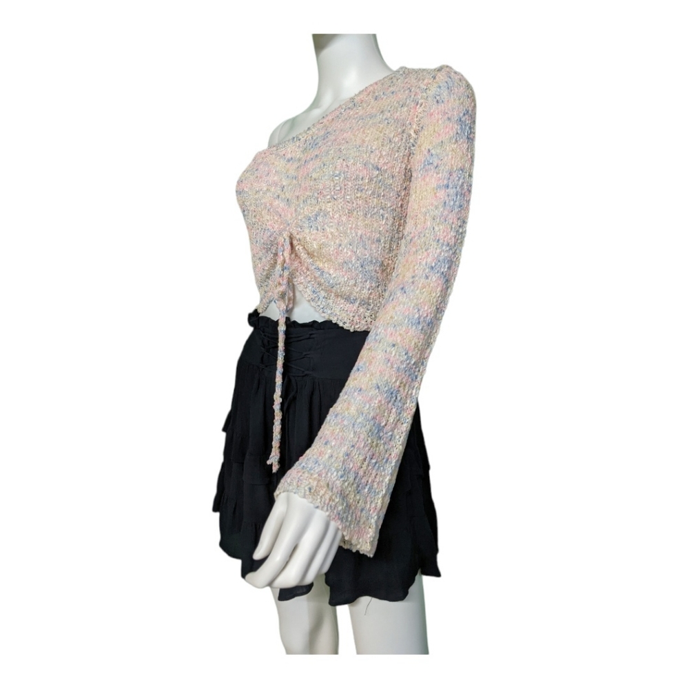 Le Lis Collection One Shoulder Ruched Top Multi S - Picture 5 of 12